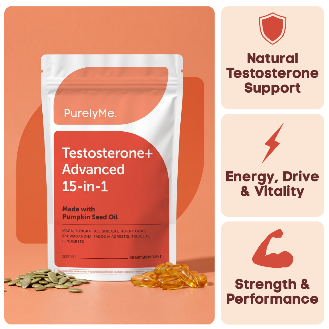 Testosterone+ Advanced 15-In-1 Complex (90 Softgels)